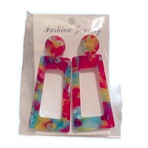 NWT Acrylic Earrings